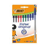 BOLIGRAFO BIC CRISTAL MEDIO CAJA 10 UDS COLORES BASICOS | 1 UNIDADES | (BIC)